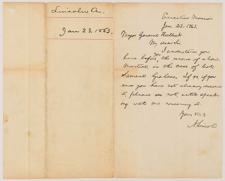 Lot #34 Abraham Lincoln: Lincoln intervenes on behalf of a Union volunteer - Image 3