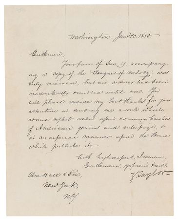 Lot #24 Zachary Taylor: Recognition of American