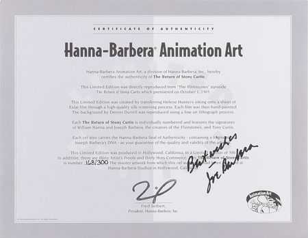 Lot #1070 The Flintstones Limited Edition Cel - Image 2