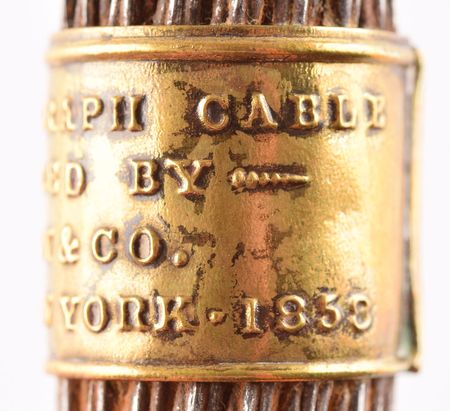 Lot #224 Transatlantic Cable: Segment of the first transatlantic telegraph line, as presented by Tiffany's - Image 3