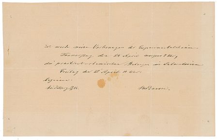 Lot #261 Robert Bunsen Handwritten Letter Signed - Image 1