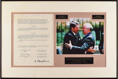 Lot #274 Mikhail Gorbachev Souvenir Treaty - Image 1