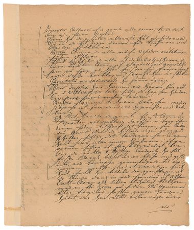 Lot #215 Carl Linnaeus Handwritten Manuscript - Image 3