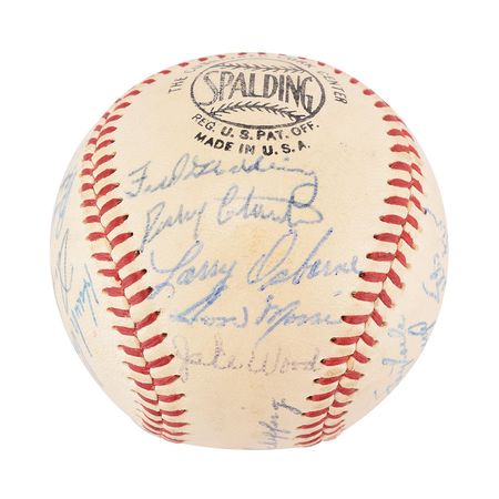 Lot #885 Detroit Tigers: 1961 Baseball - Image 3