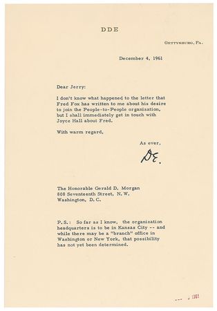 Lot #100 Dwight D. Eisenhower Letters - Image 3