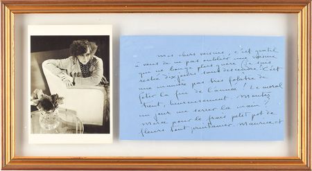 Lot #535 Colette Handwritten Letter Signed - Image 1