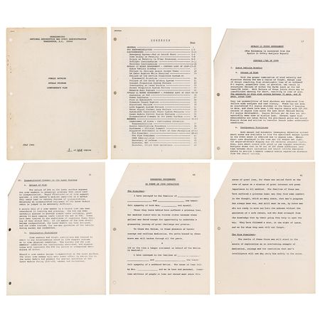 Lot #430 Apollo 11 Contingency Plan - Image 1