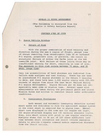 Lot #430 Apollo 11 Contingency Plan - Image 4