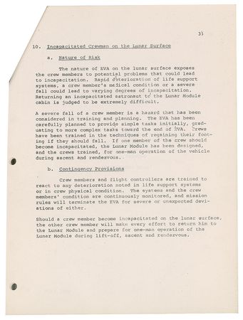 Lot #430 Apollo 11 Contingency Plan - Image 5