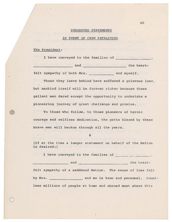 Lot #430 Apollo 11 Contingency Plan - Image 6