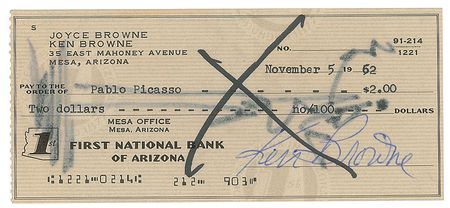Lot #480 Pablo Picasso: A primitive 1962 sketch by Picasso - Image 2