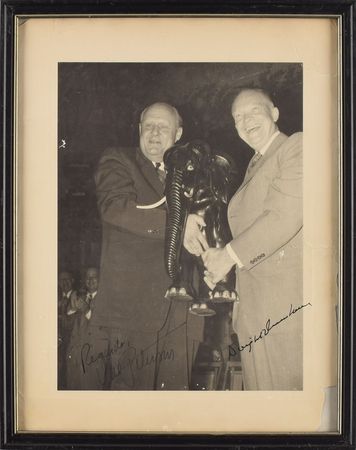 Lot #102 Dwight D. Eisenhower Signed Photograph - Image 1