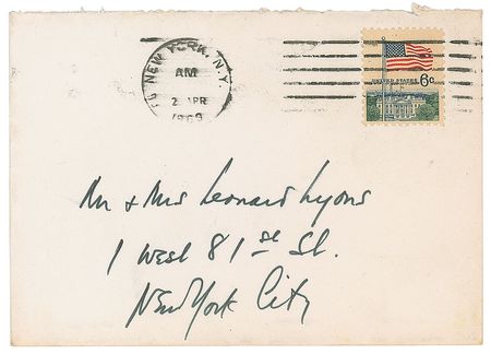 Lot #612 Leonard Bernstein Handwritten Letter Signed - Image 2