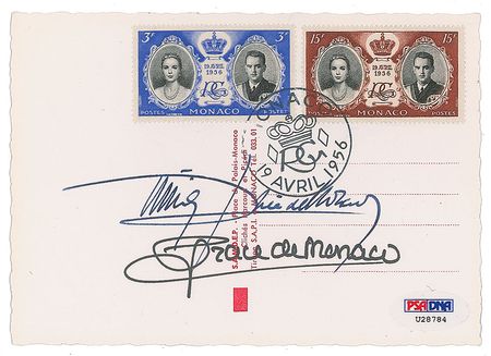 Lot #294 Princess Grace and Prince Rainier Postcard - Image 1