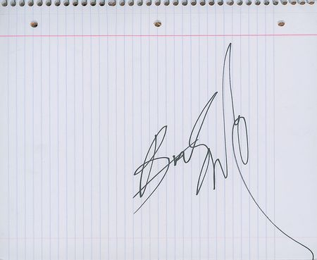 Lot #678 Bruce Springsteen Signature - Image 1