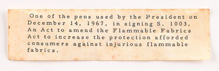 Lot #128 Lyndon B. Johnson Pen - Image 4