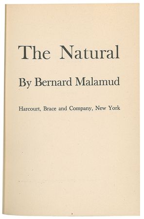 Lot #549 Bernard Malamud Book - Image 1