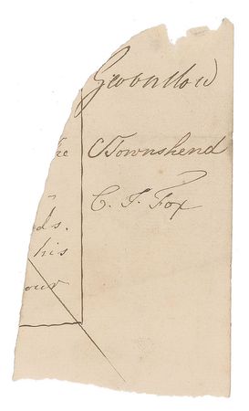 Lot #359 Charles Cornwallis and Charles Townshend Signatures - Image 1