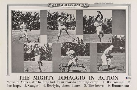 Lot #886 Joe DiMaggio Poster - Image 1