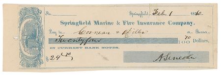 Lot #31 Abraham Lincoln: Lincoln cuts an 1860