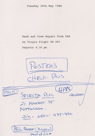 Lot #682 The Ramones Tour Itineraries - Image 4