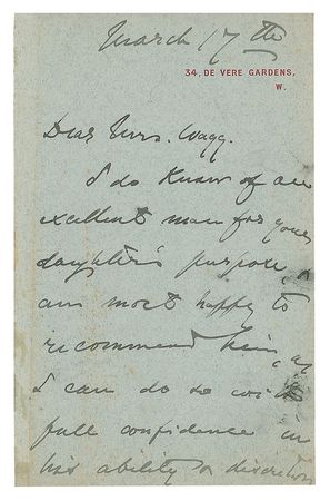Lot #520 Henry James Handwritten Letter Signed - Image 1