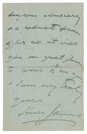 Lot #520 Henry James Handwritten Letter Signed - Image 3
