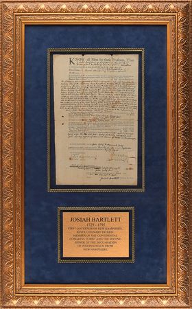 Lot #177 Josiah Bartlett Signed Document - Image 1