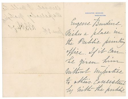 Lot #40 Rutherford B. Hayes Signed Letter - Image 1