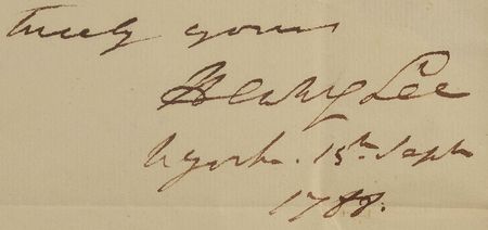 Lot #325 Henry Lee Handwritten Letter Signed - Image 2
