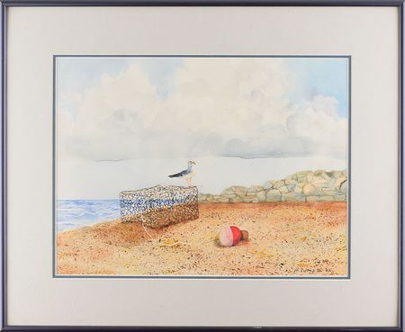 Lot #436 Michael Collins Watercolor - Image 1
