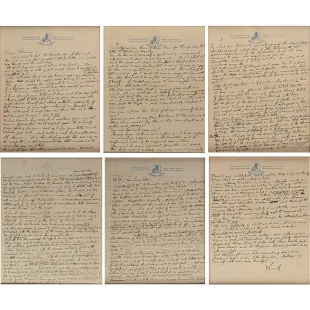 Lot #490 Frank Lloyd Wright: Lovers' quarrel at Wright's Imperial Hotel: 