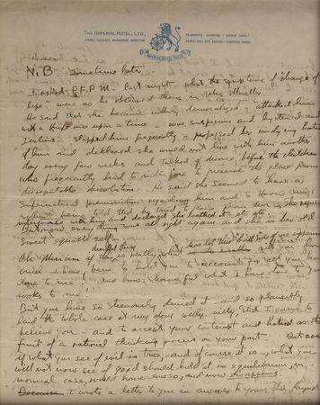 Lot #490 Frank Lloyd Wright: Lovers' quarrel at Wright's Imperial Hotel: 