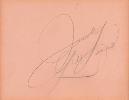 Lot #823 Judy Garland Signature - Image 1