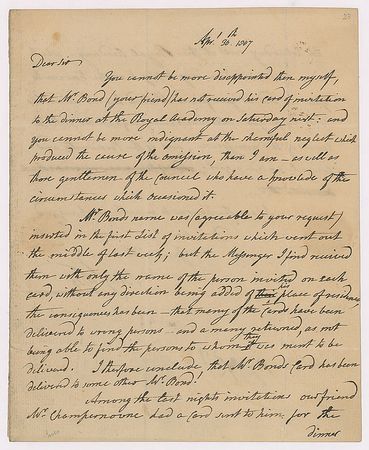 Lot #487 Benjamin West Handwritten Letter Signed - Image 1
