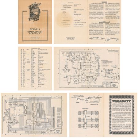 Lot #206 Apple-1 Computer Operation Manual: Extremely rare original Apple-1 Operation Manual from 1976 - Image 1