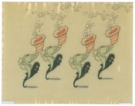 Lot #932 Four Fish production key master background set-up from King Neptune Production Key Master Background Set-Up - Image 3