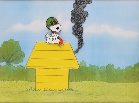Lot #1072 Snoopy production cel from Peanuts television special Production Cel - Image 1