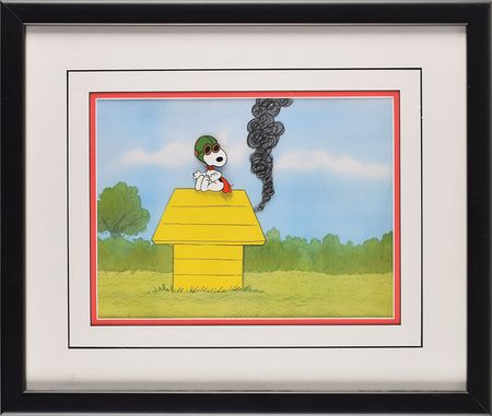 Lot #1072 Snoopy production cel from Peanuts television special Production Cel - Image 2