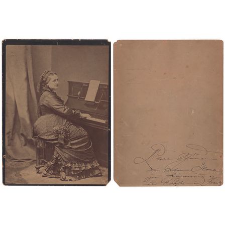Lot #565 Clara Schumann Signed Photograph - Image 1