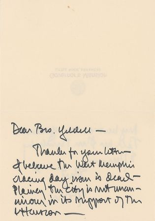 Lot #93 Bill Clinton Handwritten Letter Signed - Image 1
