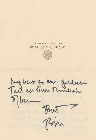 Lot #93 Bill Clinton Handwritten Letter Signed - Image 2