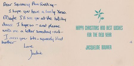 Lot #60 Jacqueline Kennedy Handwritten Letter Signed - Image 1