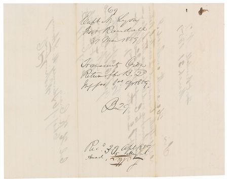 Lot #370 Nathaniel Lyon Handwritten Letter Signed - Image 2
