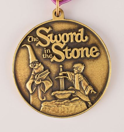 Lot #915 Sword in the Stone presentation medal from Disneyland Medal - Image 1