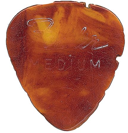 Lot #588 Jimi Hendrix: Fender guitar pick used by Jimi Hendrix - Image 1