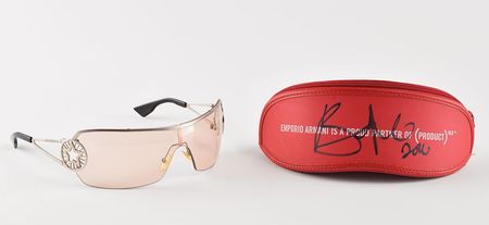 Lot #599 U2: Bono: Bono's Emporio Armani mask-style shades - Image 1