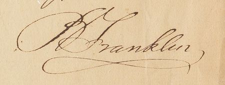 Lot #179 Benjamin Franklin: In a pristinely preserved, rare pre-war letter from England, Ben Franklin calms his worrying wife - Image 3