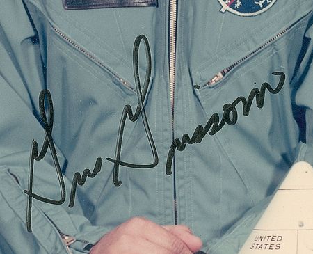 Lot #406 Apollo 1: Choice red-numbered NASA photo of Apollo 1, signed by the ill-fated crew - Image 3