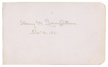 Lot #548 Henry Wadsworth Longfellow and John Greenleaf Whittier Autograph Album - Image 2